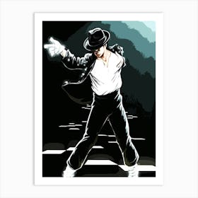 Michael Jackson king of pop 5 Art Print