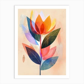 Abstract Flower Canvas Print Art Print