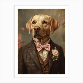 Retriever Dapper Gentleman Art Print