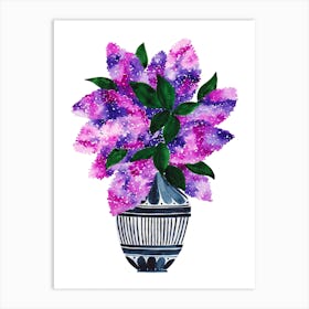 Lilacs Watercolor Art Print