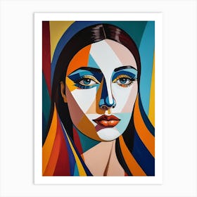 Woman Portrait In The Style Of Pop Art (66) Art Print