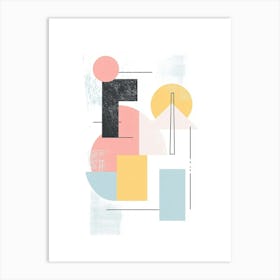 Abstract Geometric Shapes 5 Art Print