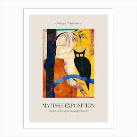 Owl 3 Matisse Inspired Exposition Animals Poster Art Print