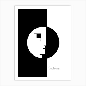 BAUHAUS BW Art Print