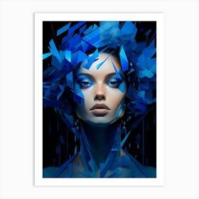 Abstract Geometric Lady 8 Art Print