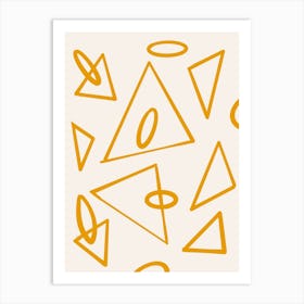 Abstract Triangles Art Print