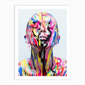 "Colorful Abstract Body Art Photo" Art Print