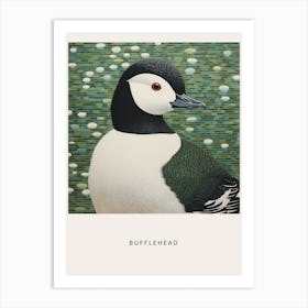 Ohara Koson Inspired Bird Painting Bufflehead 1 Poster Art Print