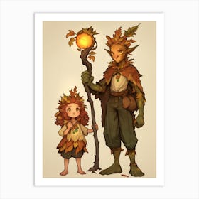 Autumn Mages Leaves Art Print