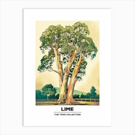 Lime Tree Storybook Illustration 1 Poster Art Print