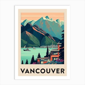 Vancouver 2 Vintage Travel Poster Art Print