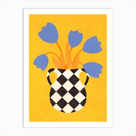 Tulips In A Vase Art Print