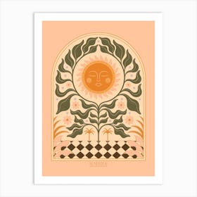 Sunfleur Floral Sunflower   Art Print