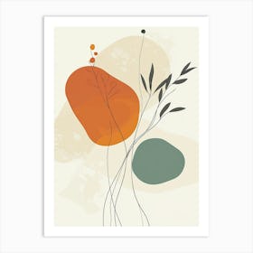 Abstract Flowers 2 Art Print