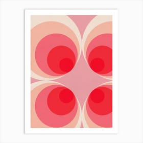 Pink Circles Art Print