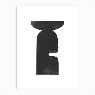 Totem Pole Woman 01 Art Print