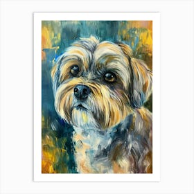 Maltese Acrylic Painting 3 Art Print