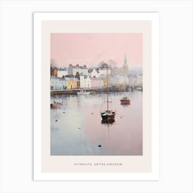 Dreamy Winter Painting Poster Plymouth United Kingdom 1 Art Print