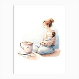 Mother And Baby 3 Art Print
