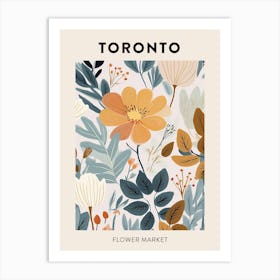 Flower Market Poster Toronto Canada Art Print