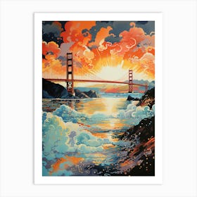 San Francisco Symphony: Golden Gate Bridge Serenade Art Print