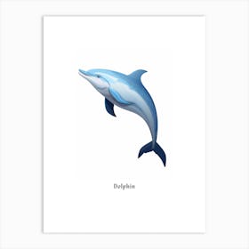 Dolphin Kids Animal Poster Art Print