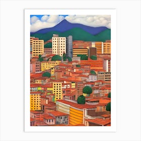 Cityscape Of Colombia Art Print