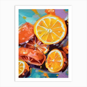 Oranges Oil Painting 2 Art Print