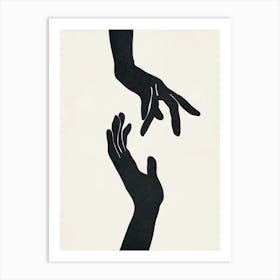 Abstract Hands Art Print