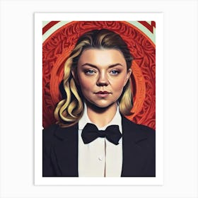 Natalie Dormer Illustration Movies Art Print