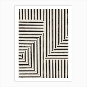 Geometric Lines No 1075 Art Print