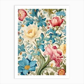 Floral Wallpaper 13 Art Print