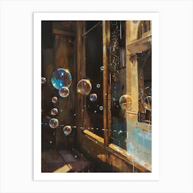 Bubbles In The Window Art Print