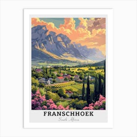 Franschhoek Travel 1 Art Print