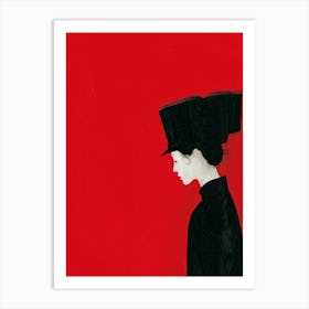 Lady In Black 1 Art Print