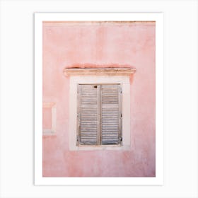 Dubrovnik Pink Croatia Travel Art Print
