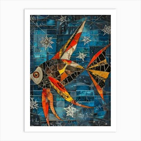 Mosaic Fish 5 Art Print