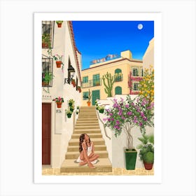 Spanish Town Art Print
