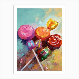 Candies Oil Painting 3 Art Print