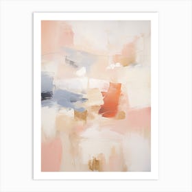 Winter Pastel Abstract Painting 6 Art Print