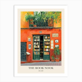 Seville Book Nook Bookshop 3 Poster Art Print