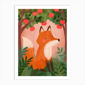 Orchard Fox Art Print