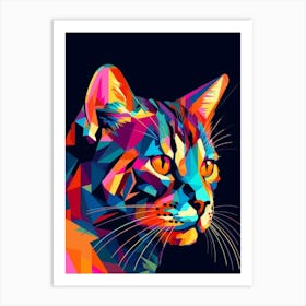 Colorful Cat 1 Art Print