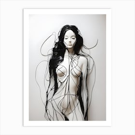 Wire Sculpture 4 Art Print