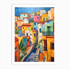 Tel Aviv Israel 2 Fauvist Painting Art Print