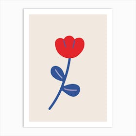 Red Flower 2 Art Print