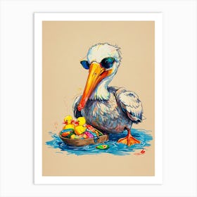 Easter Pelican Art Print