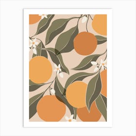 Oranges Art Print