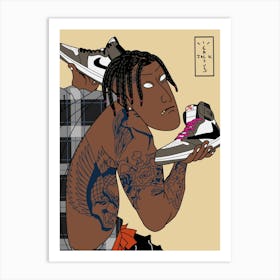 travis scott sneakers Art Print