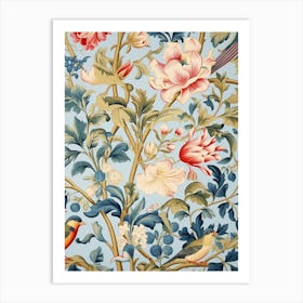 Floral Wallpaper 346 Art Print